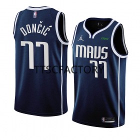 Dallas Mavericks Luka Doncic 77 Nike 2022-23 Statement Edition Navy Miesten Pelipaidat Swingman